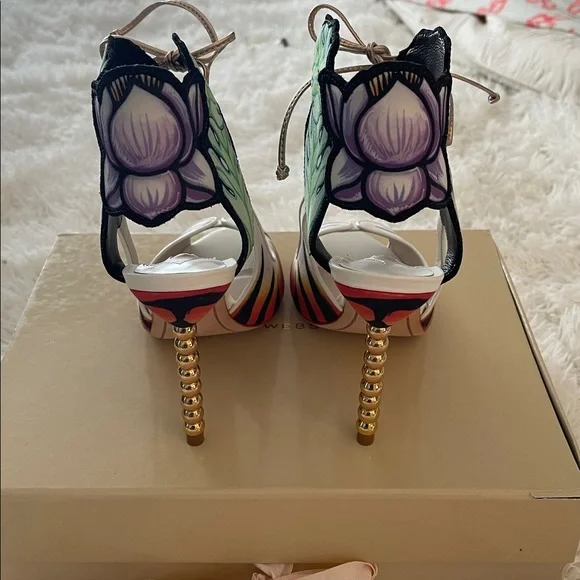 Sophia Webster 38.5 NWT Rousseau Jungle 100 heels. Never worn. Bought for $735 - Picture 3 of 9